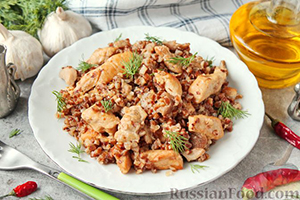 Гречка с курицей