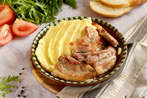 Толченка со свининой